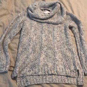 Gray Cowl Neck Sweater
